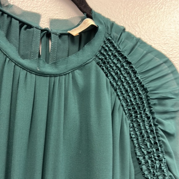 Noelle gathered silk midi dress - Picture 4 of 10